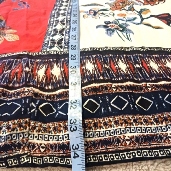 Anthropologie Cirque Swing Dress Knee Length Orange - Picture 6 of 11